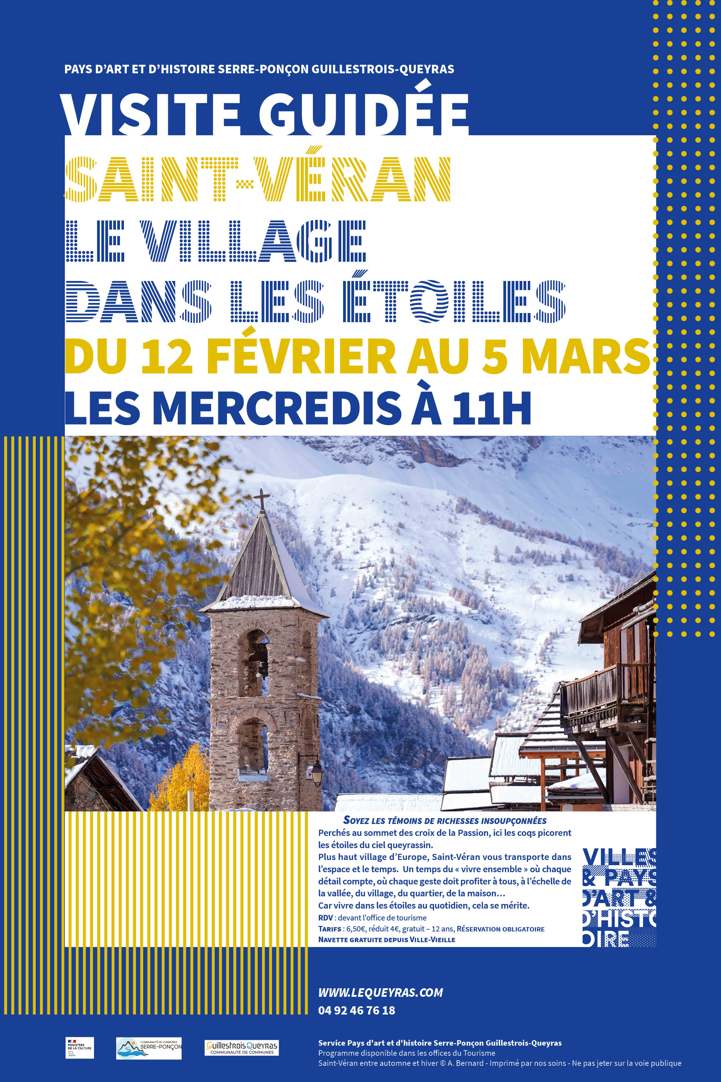 affiche visite saint veran fevrier 2025